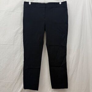 New York & Co Stretch Cotton Straight Leg Pants Women 14 Black